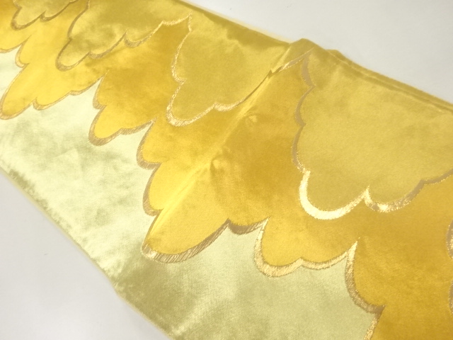 JAPANESE KIMONO / ANTIQUE FUKURO OBI / SILK / WOVEN CLOUDS